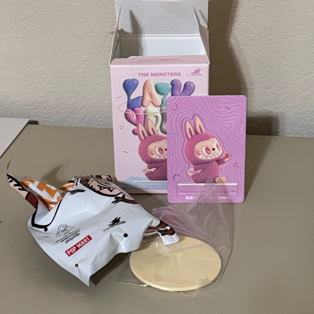 LABUBU - Lazy Yoga figurine - Confirmed Confidence, opened box, unopened package